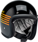 BILTWELL Bonanza Helmet - Lightspeed - Gloss Black/Orange/Yellow - XL 1001-5115-205