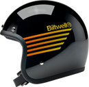 BILTWELL Bonanza Helmet - Lightspeed - Gloss Black/Orange/Yellow - XL 1001-5115-205