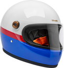 BILTWELL Gringo S Helmet - Apex - White/Red/Blue - XS 1003-5124-501