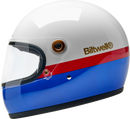 BILTWELL Gringo S Helmet - Apex - White/Red/Blue - XS 1003-5124-501