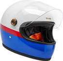 BILTWELL Gringo S Helmet - Apex - White/Red/Blue - XS 1003-5124-501