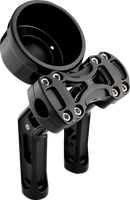 ARLEN NESS Wayback Risers - Method - 7" - 4" Round Gauge - Black 520-072