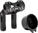ARLEN NESS Wayback Risers - 7" - Softail - 4" Round Gauge - Black 520-074
