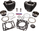 S&S CYCLE 131" Hot Set Up® - 4-5/8" Stroke - Black Granite w/Highlight - M8 320-0623