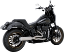 VANCE & HINES 2-into-1 Gaslighter Exhaust System - Brushed - M8 Softail 27349