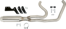 VANCE & HINES 2-into-1 Gaslighter Exhaust System - Brushed - M8 Softail 27349