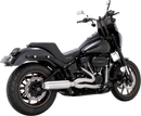 VANCE & HINES 2-into-1 Gaslighter Exhaust System - Brushed - M8 Softail 27348