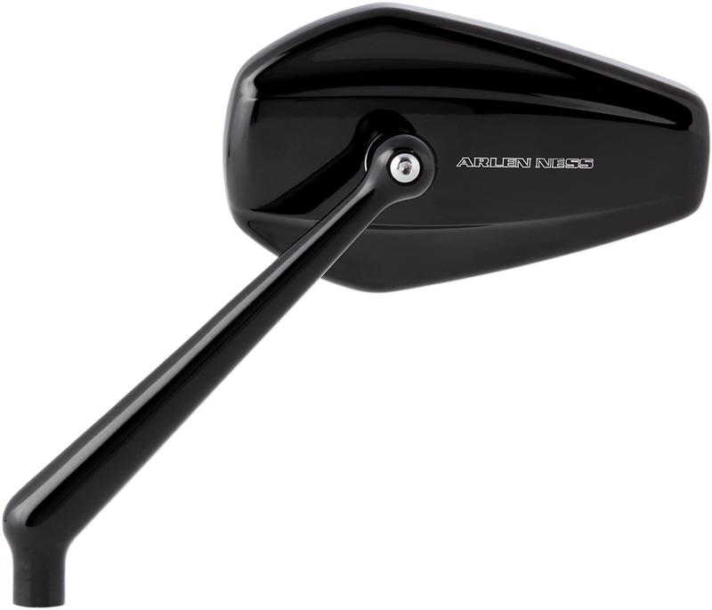 ARLEN NESS Mirror - Mini/Stocker - Side View - Hexagon - Black - Left 13-156