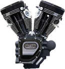 S&S CYCLE T124 Long Block Engine - Black - Touring 310-0836A
