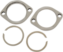 DRAG SPECIALTIES Exhaust Flange Kit - Polished Stainless Steel 74545S
