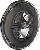 DRAG SPECIALTIES Headlight - Reflector-Style - 7" - Dark Chrome 0555944