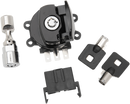 DRAG SPECIALTIES Side Hinge Ignition Switch with Fork Lock - Gloss Black 21-0209GBK