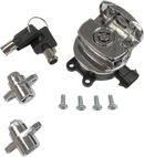 DRAG SPECIALTIES Side Hinge Ignition Switch with Saddlebag Lock - Chrome E21-0214/50