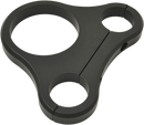 DRAG SPECIALTIES 1.25" T-Bar Single Gauge Mount - Flat Black - For 2.375/2.4" Mini Gauge 2201-0203