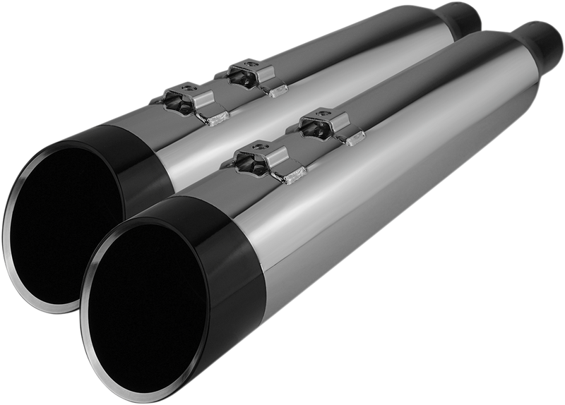 KHROME WERKS 4-1/2" HP-Plus? Slip-On Mufflers - Chrome with Edge - Touring 202765