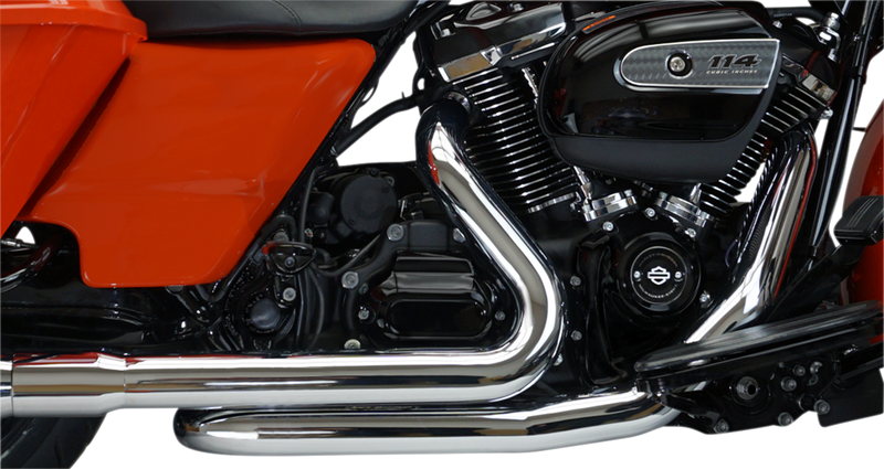 KHROME WERKS Aggressor 2-into-2 Crossover Headers - Chrome - M8 200420