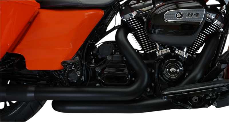KHROME WERKS Aggressor 2-into-2 Crossover Headers - Black - M8 200920