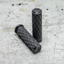 Arlen Ness Diamond Grips - TBW - Black Anodized