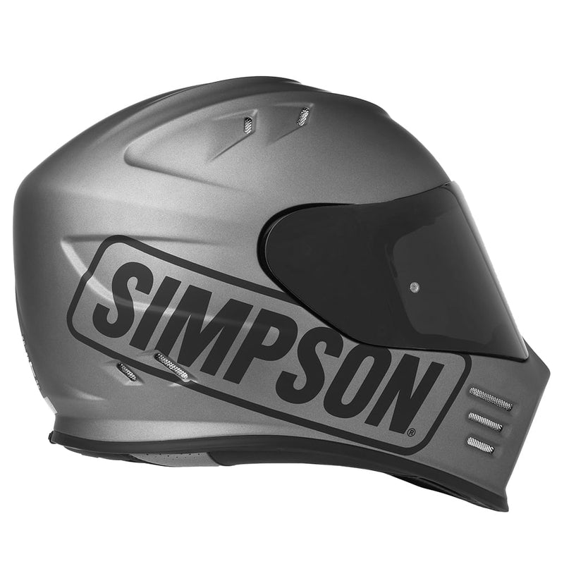 Simpson Ghost Bandit - Logo (Flat Silver)
