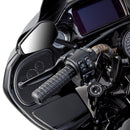 Arlen Ness Speedliner Grips - TBW - Black Anodized