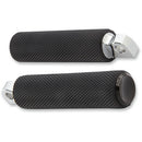 Arlen Ness Knurled Footpegs - Standard Male Mount - Black