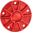 Arlen Ness Points Cover - 1999-2017 Twin Cam (5-Hole) - 10 Gauge - Red