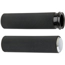 Arlen Ness Knurled Grips - TBW - Chrome - Cobalt Cycles