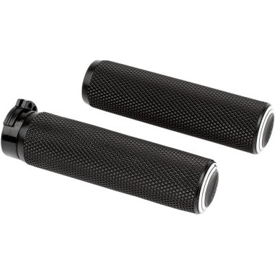 Arlen Ness Fusion Knurled Grips - Cable - Dual Ring