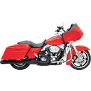 Bassani Xhaust Road Rage II Mega Power 2:1 Exhaust - 1999-2016 Touring Models - Long - Megaphone - Black