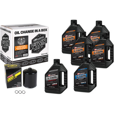Maxima Racing Oils Full Oil Change Kit - Conventional - Evo Big Twin - Cobalt Cycles