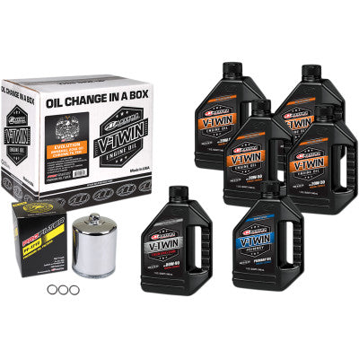 Maxima Racing Oils Full Oil Change Kit - Conventional - Evo Big Twin - Cobalt Cycles