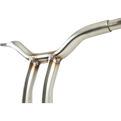 LA Choppers One Piece Kage Fighter T-Bar Handlebar w/ Pullback - 10" - Stainless Steel