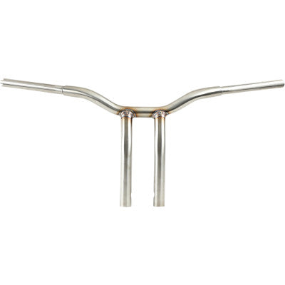 LA Choppers One Piece Kage Fighter T-Bar Handlebar w/ Pullback - 12" - Stainless Steel
