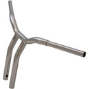 LA Choppers One Piece Kage Fighter T-Bar Handlebar w/ Pullback - 14" - Chrome