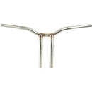 LA Choppers One Piece Kage Fighter T-Bar Handlebar w/ Pullback - 14" - Stainless Steel