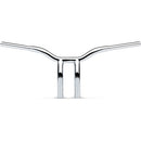 LA Choppers One Piece Kage Fighter T-Bar Handlebar w/ Pullback - 10" - Chrome