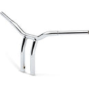 LA Choppers One Piece Kage Fighter T-Bar Handlebar w/ Pullback - 12" - Chrome