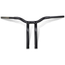 LA Choppers One Piece Kage Fighter T-Bar Handlebar w/ Pullback - 14" - Black