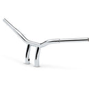 LA Choppers One Piece Kage Fighter T-Bar Handlebar w/ Pullback - 8" - Chrome
