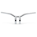 LA Choppers One Piece Kage Fighter T-Bar Handlebar w/ Pullback - 8" - Chrome