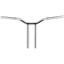 LA Choppers One Piece Kage Fighter T-Bar Handlebar w/ Straight Risers - 10" - Chrome