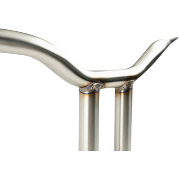 LA Choppers One Piece Kage Fighter T-Bar Handlebar w/ Straight Risers - 10" - Stainless Steel