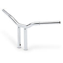 LA Choppers One Piece Kage Fighter T-Bar Handlebar w/ Straight Risers - 12" - Chrome