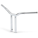 LA Choppers One Piece Kage Fighter T-Bar Handlebar w/ Straight Risers - 14" - Chrome