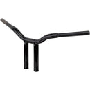 LA Choppers One Piece Kage Fighter T-Bar Handlebar w/ Straight Risers - 8" - Black