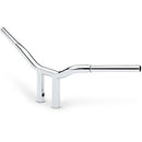 LA Choppers One Piece Kage Fighter T-Bar Handlebar w/ Straight Risers - 8" - Chrome