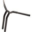 LA Choppers One Piece Kage Fighter T-Bar Handlebar w/ Pullback - 16" - Black