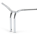 LA Choppers One Piece Kage Fighter T-Bar Handlebar w/ Pullback - 16" - Chrome