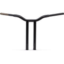 LA Choppers One Piece Kage Fighter T-Bar Handlebar w/ Straight Risers - 16" - Black