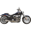 Bassani Road Rage III 2:1 Exhaust - M8 Breakout & Fatboy - Short - Megaphone - Stainless Steel - Cobalt Cycles